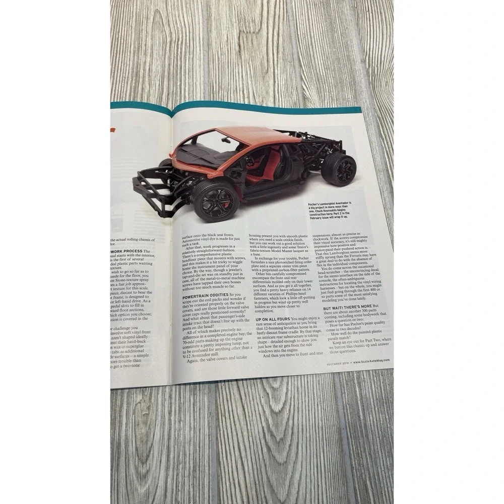 Scale Auto Magazine December 2014 Model Car Enthusiast Revell 1966 GTO Cuds